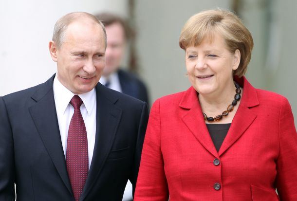 Путин и Меркел