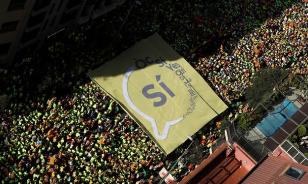 Над 1 млн. в поход за независимост на Каталуня