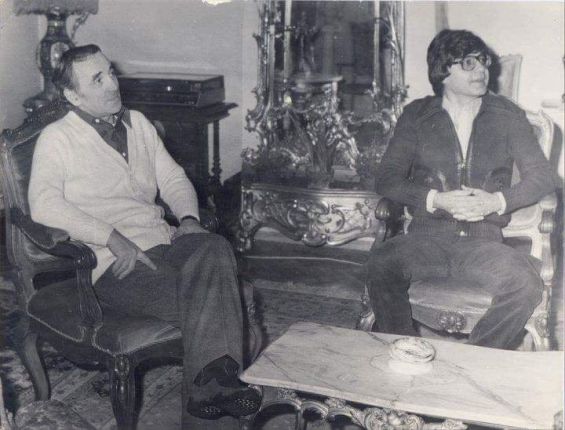    Шарл Азнавур на гости на Емил Димитров в Княжево