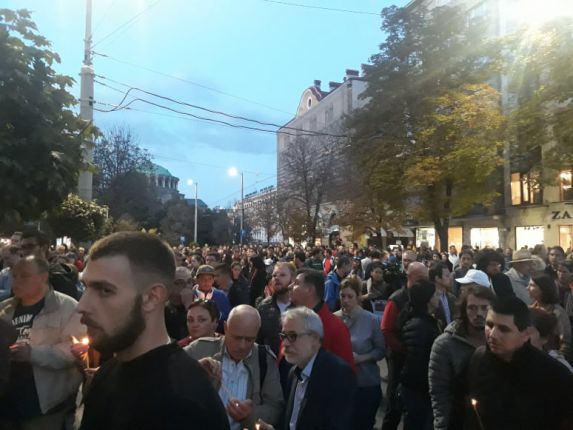Бдение в памет на убитата Виктория в София